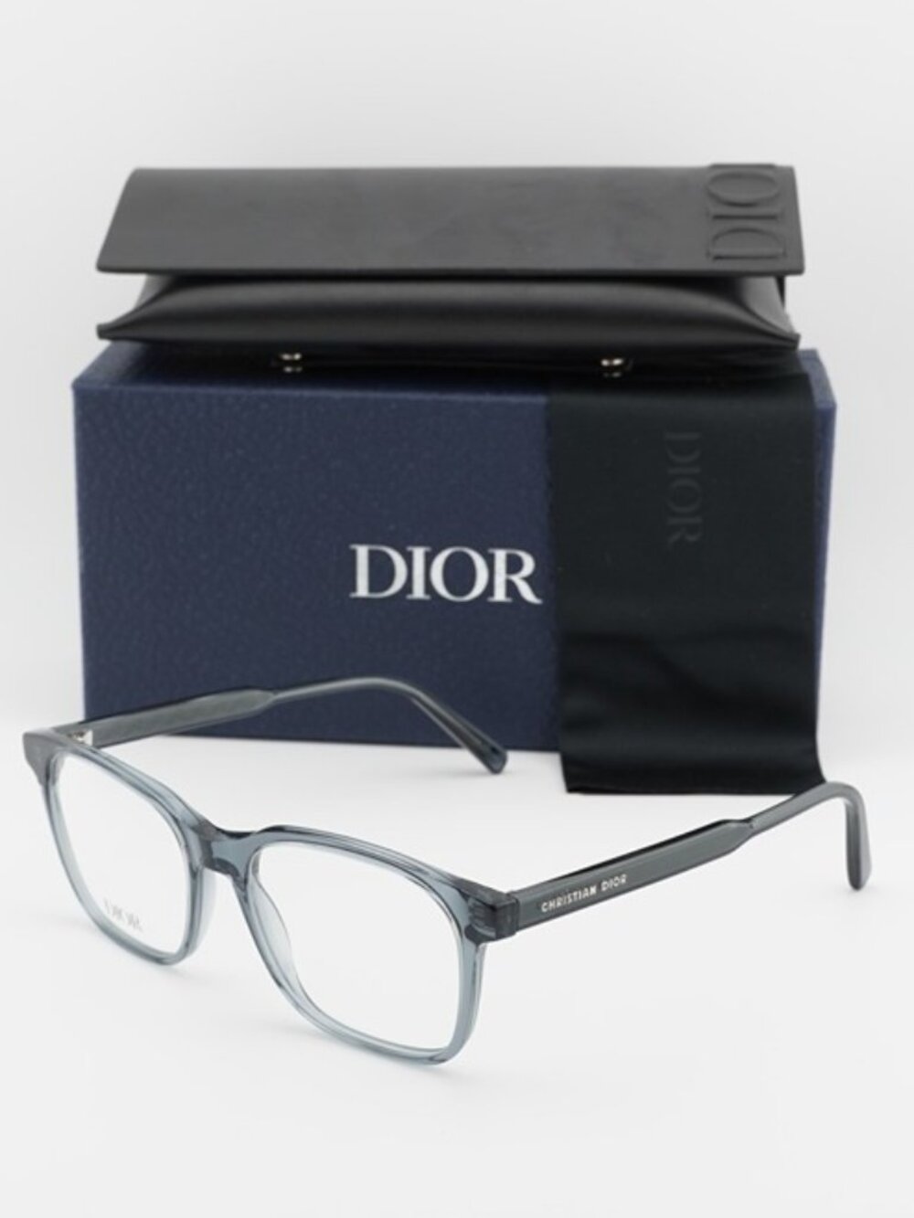 Dior DIORBOTANICAO S1I 4500 Eyeglasses Grey 53mm Rectangle Frame